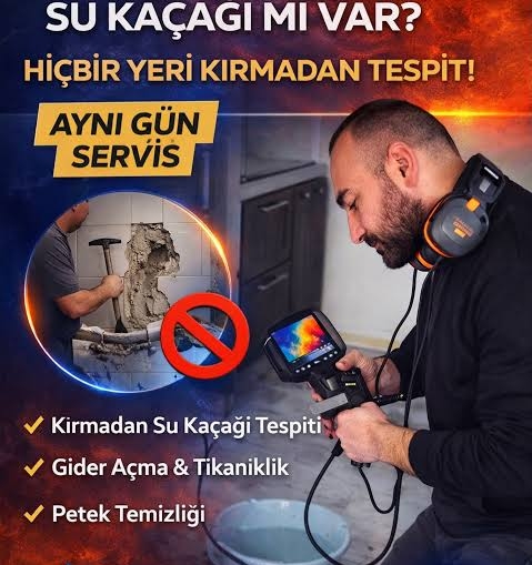 Tekirdağ & Yeniçiftlik & Marmaraereglisi & Kameralı Su Kaçağı Tespiti